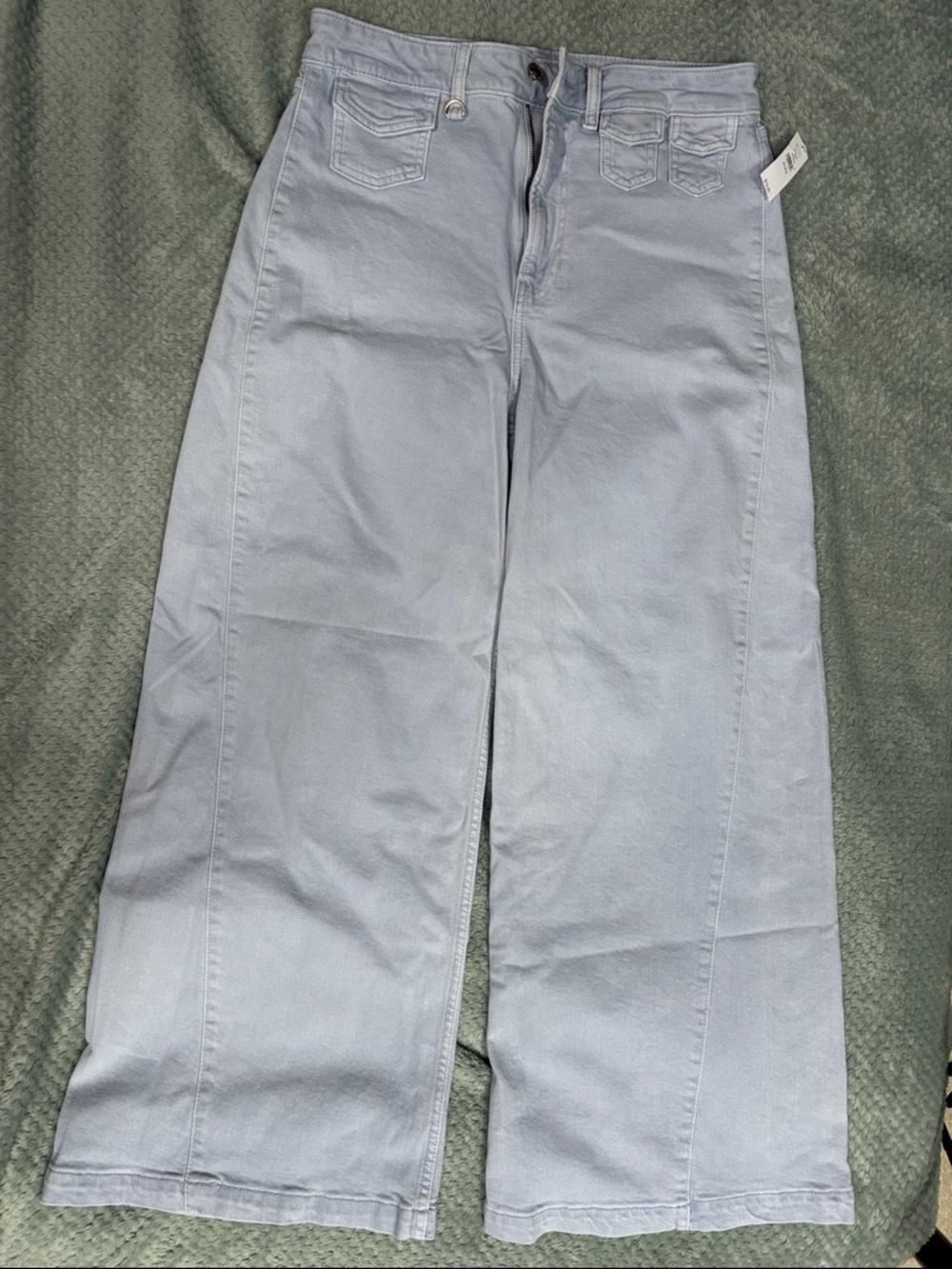 NWT Gap Extra High-Rise StrideWide Leg Jeans in Light Blue — Women's Flare Denim